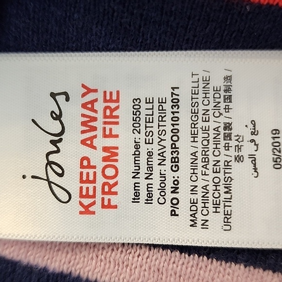 NEW Joules Knitwear Estelle Striped Dress Sweater Youthful Shimmer Spring - Picture 12 of 14